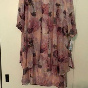 Women’s plus size two piece dress with jacket